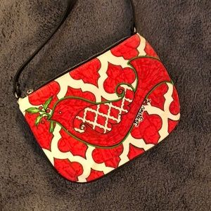 red and white Brighton side bag